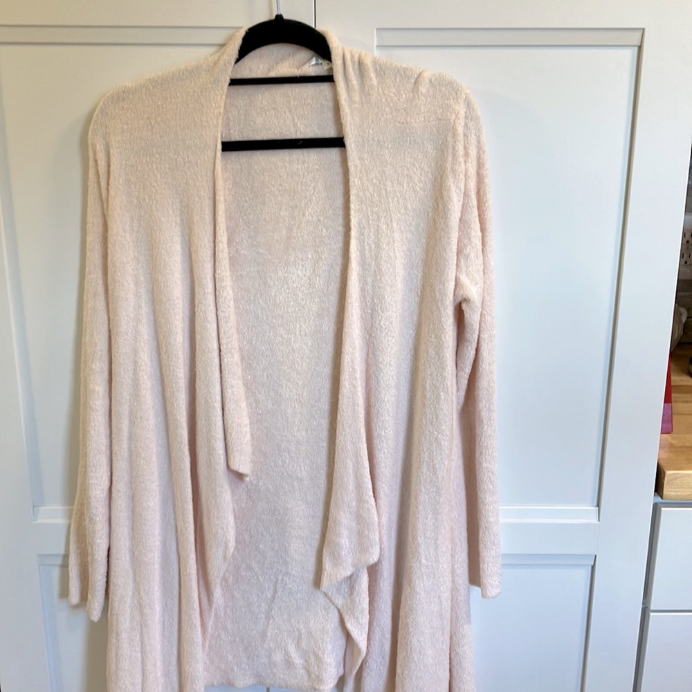 Barefoot Dreams pale pink sweater